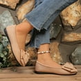 thumbnail image 4 of Miluxas Women's Pointed Toe Bowknot Ballet Flats Comfortable Slip-On Dressy Casual Bowtie Flat Shoes Loafers Khaki 8.5(41), 4 of 9