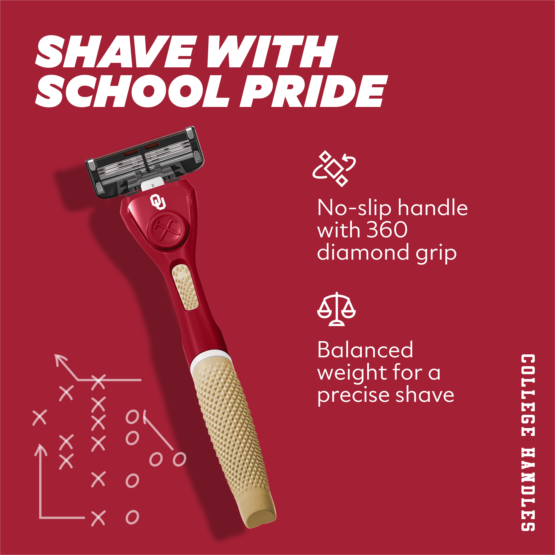 Dollar Shave Club Oklahoma 6-Blade Razor Starter Set With Limited-Edition Handle
