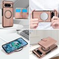 thumbnail image 4 of Decase for Google Pixel 8 Pro Flip PU Leather Back Cover with 2-in-1 Detachable Magnetic Wallet with 5 Card Slots Compatible Mag-Safe and RFlD Blocking Kickstand and Wireless Charging,Rosegold, 4 of 6