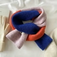 thumbnail image 4 of Thermal Scarf Super Soft Patchwork Color Windproof Ultra-Thick Washable Keep Warm Polyester Autumn Winter Women Thermal Scarf Neck Wrap for Lady, 4 of 7