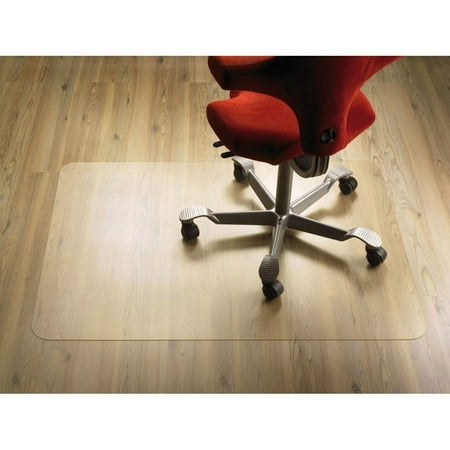 Toysland Office Chair Mat for Hardwood Floor, Great Clear Vinyl Hard Floor Mat With Smooth Surface, Anti-Slip Thick And Sturdy Desk Floor Protective Mats 48''×36'' 1