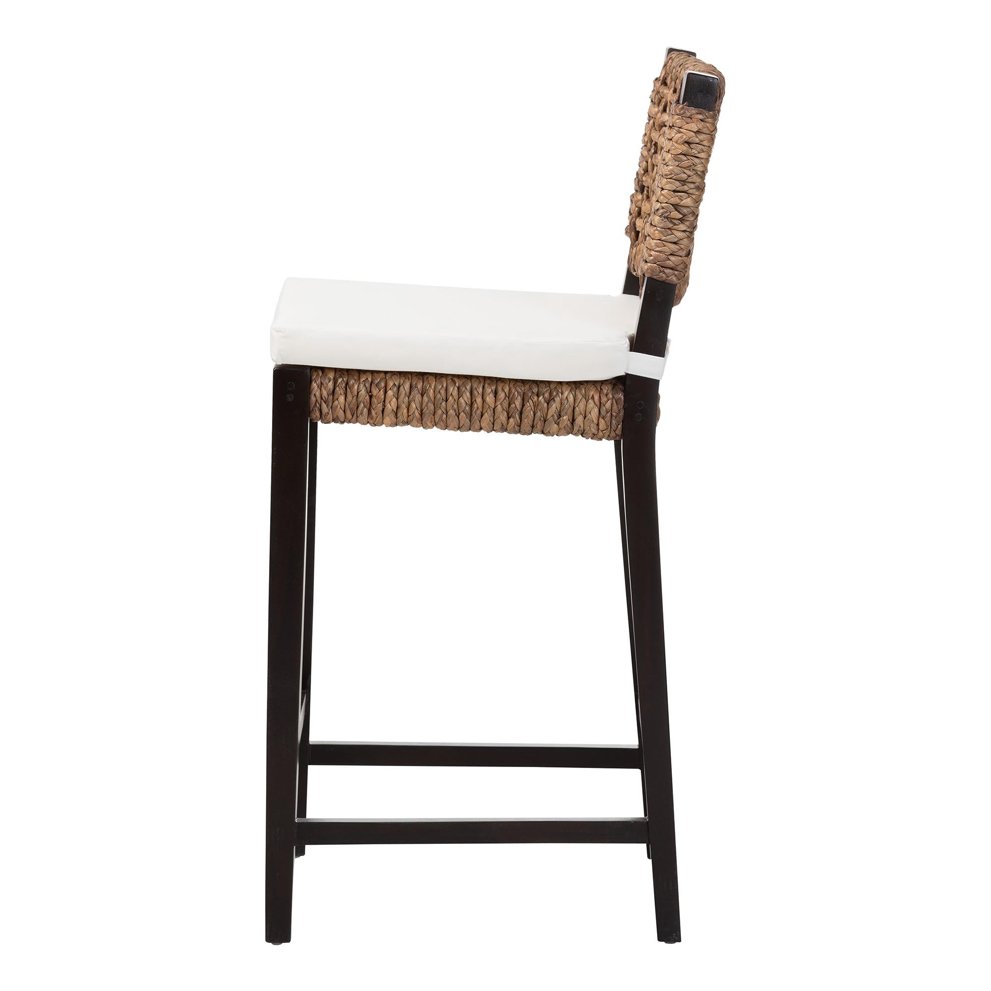 bali & pari Alise Boho Bar Stool, Bar Height, Seat Height of 27", Dark Brown