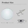 thumbnail image 4 of XINQIHANG 2 pcs Blind Spot Mirrors, 2" Round Ultra-thin Frameless HD Glass Convex Side Rear View Mirror with Wide Angle Adjustable Stick for Cars SUV and Trucks, Pack of 2, 4 of 7