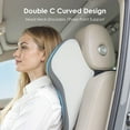 thumbnail image 5 of Florich Car Seat Cushion&Lumbar Support Pillow&Headrest Pillow, Ergonomic Design&Memory Foam, Relieves Neck, Back&Sciatica Pain, Gray, 5 of 9