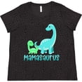 thumbnail image 3 of Inktastic Mamasaurus with Cute Brontosaurus Family Women's Plus Size T-Shirt, 3 of 5