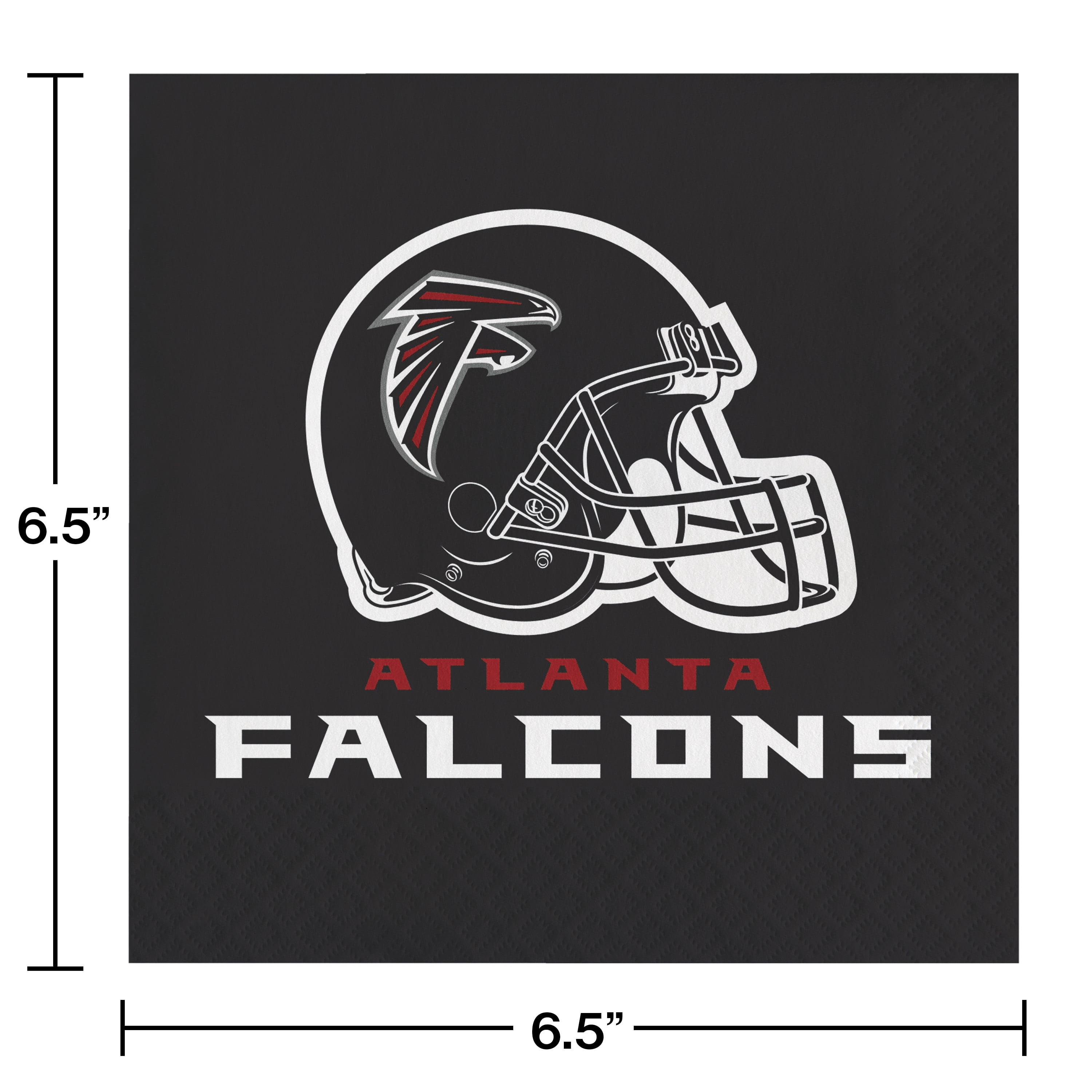 Atlanta Falcons Paper Napkins 48 Count for 24 Guests