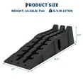 thumbnail image 2 of Wisykoke 2PCS Heavy Duty Car Ramps, 5 T / 12,000 LB Capacity, 6.7 in High Lift Vehicle Service Ramps, Non-Slip & Weather Resistant, for Oil Changes Home Garage, 2 of 9