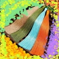 thumbnail image 5 of DIY Handcrafted Ice Silk Fringe Thread Specifications: 150D/2-ply, 0.2mm Diameter, 1900m/Roll, Dark Green, 5 of 5