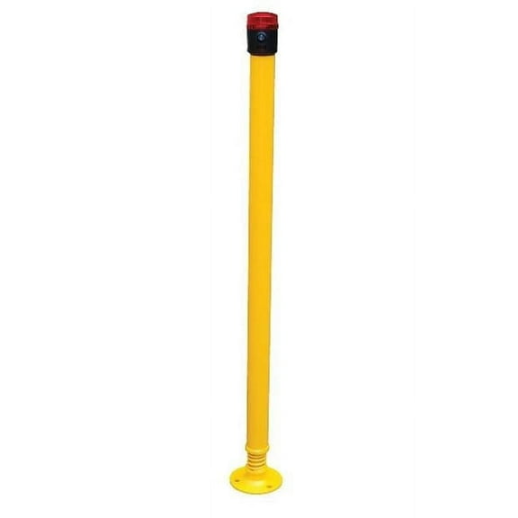 Vestil SPBOL-42-BL Spring-Loaded Bollard Beeper & Strobe- 42 in.