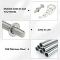 thumbnail image 3 of Uxcell Stainless Steel Flat Washers, Round Metal Washer Small Spacer for Screws Bolts Nuts Assortment 50 1/4" ID x 5/8" OD, 3 of 7