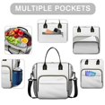 thumbnail image 2 of OBREWU Pioneer Flower Womens Lunch Box for Work,Insulated Large Pioneer Flower Lunch Bag for Women,Loncheras Para Mujer,Leakproof Adult Lunch Bag for Work,Beach,Travel,Picnic,Camping, 2 of 7