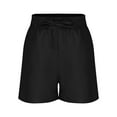 thumbnail image 4 of XQYLOS Big Kids Sporty Casual Shorts with Drawstring Elastic Waist Spring Summer Autumn Lightweight Athleti𝖼 Active Playwear Comfy Stretch Waistband Boys Girls Clothing Bottoms, 4 of 7