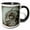 Black/White, variant on 3drose, Wet Plate of a Western Screech Owl (otus Kennicotti) in Sonoran Desert, 11oz Mug