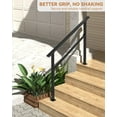 thumbnail image 5 of Hand Rails for Outdoor Steps,Step Stair Handrail & Indoor Stair Railing Kit,Railings for Outdoor Steps and Hand Rails for Seniors for Porch Railing & Deck Hand Rail, 5 of 5