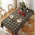 thumbnail image 7 of Christmas Tablecloth with Red and Green Plaid - Holiday Xmas Table Cloths Rectangle - 140*220, 7 of 7