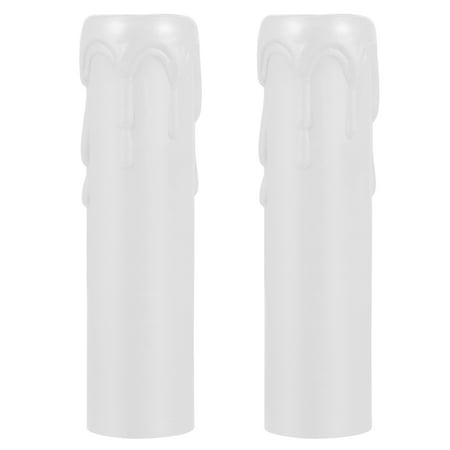 

Candle Chandelier Covers Socket Cover Sleeves Plastic Base Lamp Candelabra Holders Antique Bulb Sleeve Lightweight Tubes