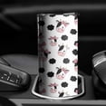 thumbnail image 3 of 20oz White Cow Bow Cloud Pattern Skinny Tumblers Stainless Steel Tumbler with Lid and Straw,Vacuum Insulated Double Wall Travel Tumbler Cups with Cleaning Brush for Coffee,Tea, 3 of 6