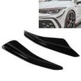 thumbnail image 4 of Front Bumper Canard, Aggressive Bumper Fin UV Coating Weather Proof  For Modification Glossy Black,Carbon Fiber Style, 4 of 8