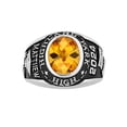 thumbnail image 2 of Order Now for 2025 Graduation, Freestyle Men's Celebrium Classic Oval Checkerboard Birthstone Class Ring, Personalized, High School or College, 2 of 6
