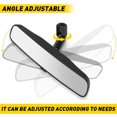 thumbnail image 3 of Nitouy 10 Inch Interior Rearview Mirror Black Auto Inside Rear View Mirror Easy To Install Rearview Interior Mirror ABS Glass Car Accessories for Universal Car,Black, 3 of 10