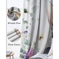 thumbnail image 6 of Easter Bunny Blackout Curtains for Bedroom 45 Inch Length 2 Panels Set, Spring Watercolor Eggs Country Flower Leaf Thermal Insulated Energy Saving Window Treatment Curtains Blackout Drapes 52"x45", 6 of 8