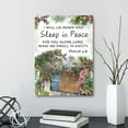 thumbnail image 3 of I Will Lie Down And Sleep in Peace Psalm 4:8 Canvas Wall Art,Bible Verse Scripture Canvas Painting Prints for Christian Home Bedroom Office Church Religious Wall Decor, 3 of 6