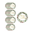 thumbnail image 2 of Christmas Disposable Paper Plates 16pcs, Holly Berry Christmas Party Plates, Holiday Dinner Plates for Christmas Party, Family Gathering and Tableware Decor, 2 of 6