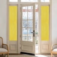 thumbnail image 2 of Reusable Static Cling Window Tints, Yellow Window Privacy Film Frosted, Farmhouse Burlap Solid Yellow Color Modern Linen Texture Heat Control Windows Films for Offices, Balcony, 29.5 x 118 Inches, 2 of 9