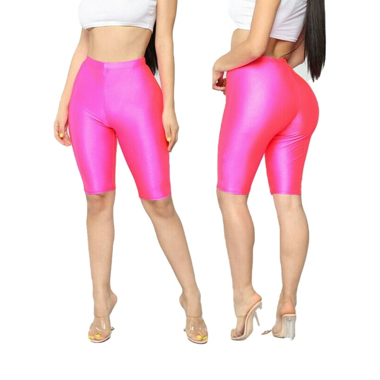 Biker shop shorts shiny