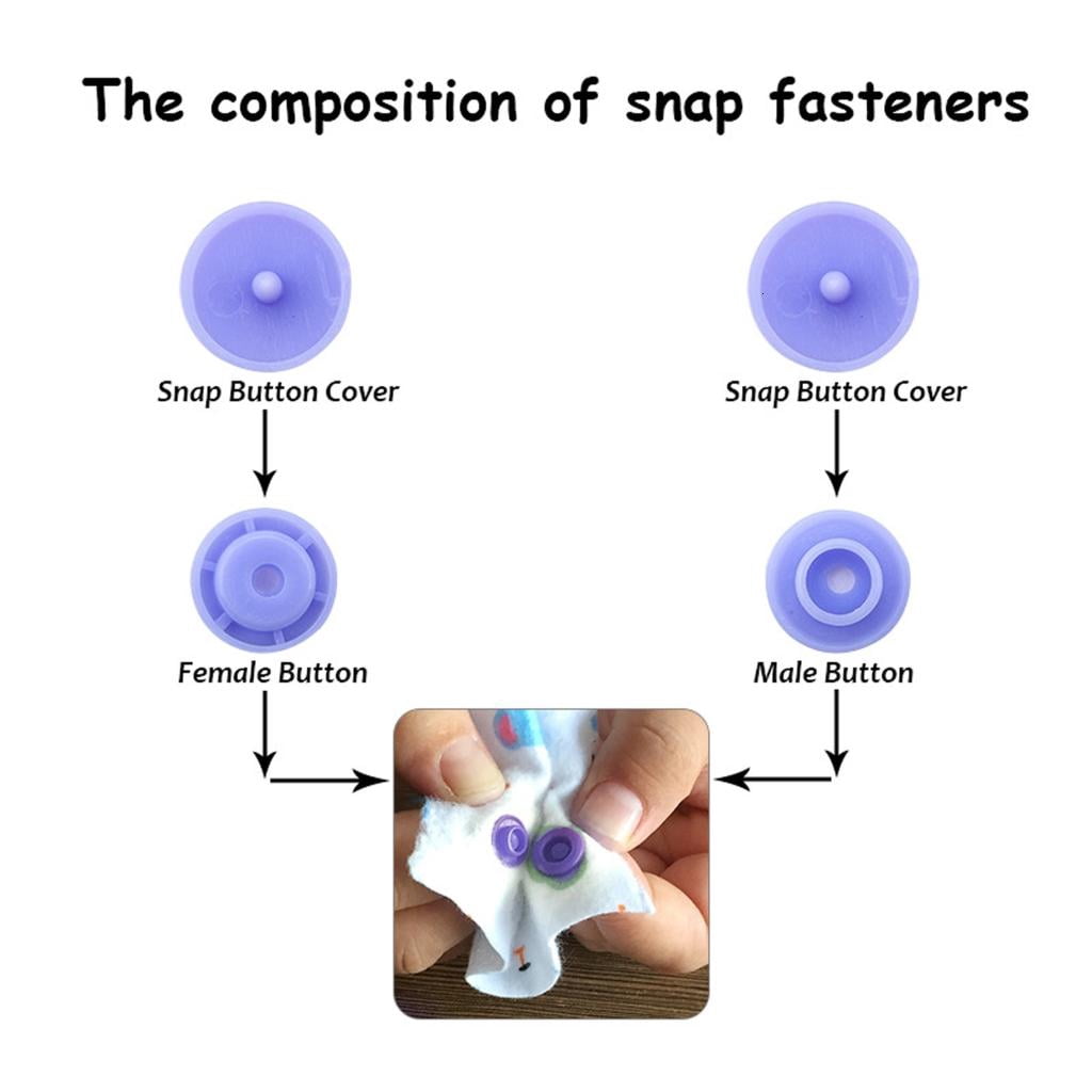 YIGSECU 12mm Snap Button for Sewing 1000Sets Colorful Resin Snap Fasteners for Clothing Diaper Bibs Crafting Sewing Project