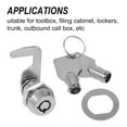 Tool Box Lock Cylinder Tubular Camlock 90 Degree Hook Cam Replacement