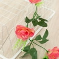 thumbnail image 3 of 250CM Christmas Rose Artificial Flowers Garland Wedding Home Room Decoration Garden Arch DIY Autumn Plant Vine Decoration No.02, 3 of 5