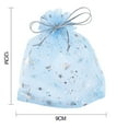 thumbnail image 4 of EIMELI 50PCS Christmas Drawstring Gift Bags Transparent Xmas Stocking Bags for Candy Cookie Chocolate  White, 4 of 8