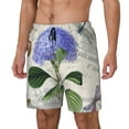 thumbnail image 2 of Uemuo Vintage Flower Pattern Mens Swim Trunks Quick Dry Board Shorts with Mesh Lining, Stretch Beach Shorts Quick Dry No-Chafing Board Shorts-Large, 2 of 9