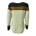 thumbnail image 4 of Ashirexll Pullover Sweaters for Women Winter Sweaters Striped Color Matching Pullover Sweater Long Sleeve Comfortable, 4 of 6