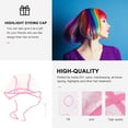 thumbnail image 5 of DEEPCRAFF 6Pcs Durable Pink Highlight Dye Cap for Effortless Hair Coloring and Styling, 5 of 5