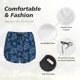 thumbnail image 4 of Balery Sea Turtle Pantalones cortos deportivos para mujer con forro y dos bolsillos, elásticos, para entrenamiento, gimnasio, yoga-Medium, 4 of 7