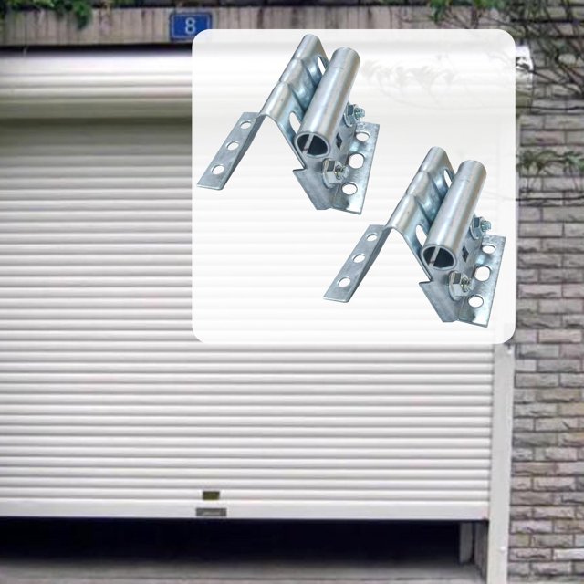 2 soportes de rodillo superior, herrajes ajustables, soportes de asiento lateral para puertas elevadoras industriales y puertas de garaje. Piezas de