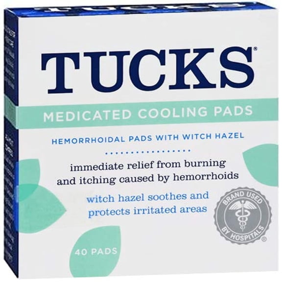 Tucks Medicated Cooling Pads Hemorrhoid Relief, 40 Count
