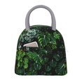 thumbnail image 1 of Vsdgher Lush Foliage Green Plant Print Insulated Lunch Bag Simple Bento Cooler Bag Lunch Tote Bag , Suitable for picnics, school, work, 1 of 6