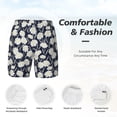 thumbnail image 3 of Balery Daisies Flowers Mens Swim Trunks Swim Shorts for Men Quick Dry Inseam Beach Shorts with Compression Liner Pocket-Small, 3 of 9
