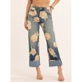 thumbnail image 5 of Jessica Simpson Women's Zinnia Wide Leg Boyfriend Jeans, Sizes 2-16, 5 of 9