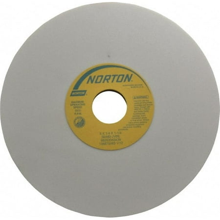 

Norton 8 Diam x 1-1/4 Hole x 1/4 Thick J Hardness 80 Grit Surface Grinding Wheel