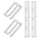 thumbnail image 1 of 20 hebillas de metal para capa de barbero, ganchos de repuesto para correa de capa de barbero, clips de fijación para ajuste de capa de barbero, color plateado., 1 of 6