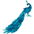 thumbnail image 2 of Northlight Peacock Glittered with Faux Crystals Christmas Decoration - 24" - Blue, 2 of 9