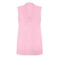 thumbnail image 5 of Black and Friday Clothing Sales Idoravan Long Vest for Women Sleeveless,Ladies Vest Vest Sweater Slim V-Neck Vest Knit Sweater Ladies Sleeveless Hooded Casual Jacket Pink, 5 of 6