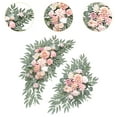 thumbnail image 6 of QccHieUs 2x Wedding Arch Flowers with Green Leaves Decor Beautiful Artificial Flower for Pink White, 6 of 9