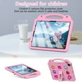 thumbnail image 4 of for Walmart Onn 7 Gen 4 7.0" Case for Kids, Children Friendly DIY Cartoon EVA Foam Protective Handle Stand Cover for Onn 7 inch 2024 4th Generation Tablet (Model 100135924),Pink, 4 of 9