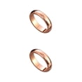 thumbnail image 3 of Anillo de fiesta de boda Sonducket para hombre y mujer aleación Oro rosa Talla 4 2piezas, 3 of 6