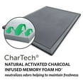 thumbnail image 5 of Microdry Memory Foam Luxury Area Rug, 4' x 6', Dark Gray, 5 of 8